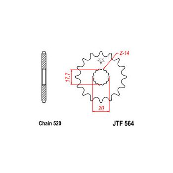 Esimene hammasratas JT 564.14