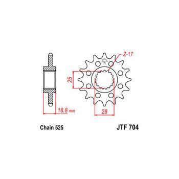 Esimene hammasratas JT 704.17