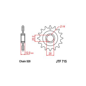 Esimene hammasratas JT 715.13