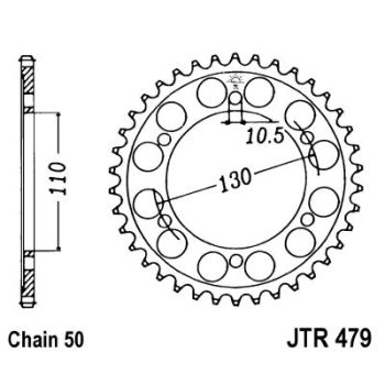 Tagumine hammasratas JT 479.45