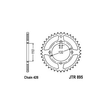 Tagumine hammasratas JT 895.46