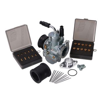 karburaatori häälestuskomplekt 19mm Simson S50, S51, S53, S70, S83, SR50, SR80 jaoks