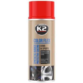 K2 COLOR FLEX EEMALDATAV KUMMISPREI PUNANE 400ML/AE