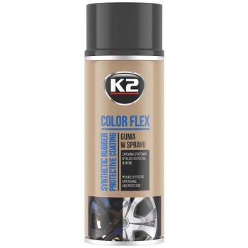 K2 COLOR FLEX EEMALDATAV KUMMISPREI MATT MUST 400ML/AE