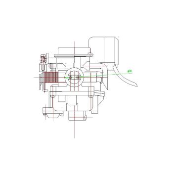 Karburator metallist kaas - GY6 50cc, 139QMB/QMA 4-taktiline