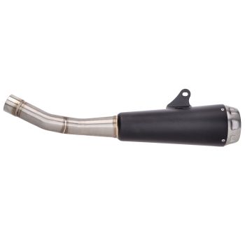 exhaust system Arrow Pro-Race stainless steel black with catalyst for Yamaha MT 125, YZF-R 125 4T Euro5 2020-