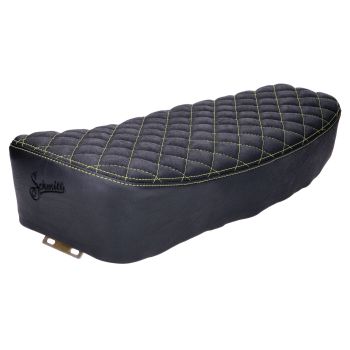 seat kit Schmitt diamond quilted, black / yellow for Simson S50, S51, S70