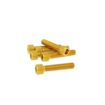 Poldid 6tk Inbus Alum. kuld - M6x30