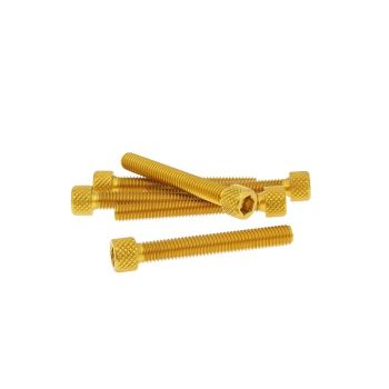 Poldid 6tk Inbus Alum. kuld - M6x45