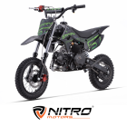 Nitro Motors 110cc Dirtbike Storm V3 12/10 Aut Estart roheline