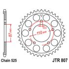 SPROCKET REAR 45T 525 BLK