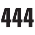 Blackbird Race Numbers Black - pack of 3 cm.13X7 #4