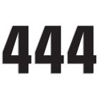 Blackbird Race Numbers Black - pack of 3 cm.16x7,5cm #4
