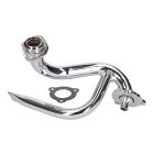 OEM Standard väljalaskekollektor kroomitud koos tooretoruga Aprilia SX, RX, Derbi Senda, Gilera RCR, SMT