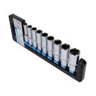 socket wrench set metric 3/8 inch, long 8-19mm 9-piece