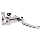 brake pump/brake cylinder front radial silver with external brake fluid reservoir for 22mm handlebars