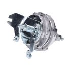 rear wheel hub complete w/ brake anchor plate and axle for Puch Maxi, X30 w/ cast wheel