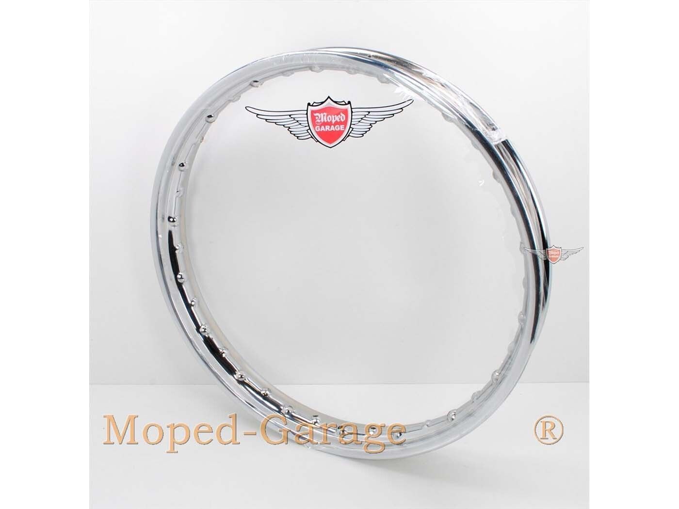 Rim chrome 1.60 x 17 inch front wheel / rear wheel rim ring for moped moped mokick