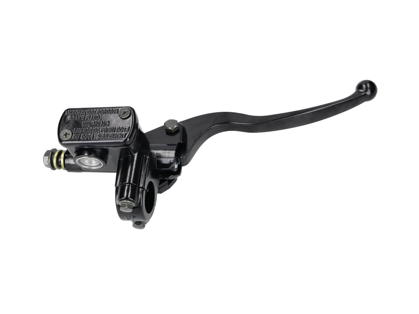 brake pump / brake cylinder front with hand brake lever for 22mm handlebar for moped, shift moped, scooter - universal