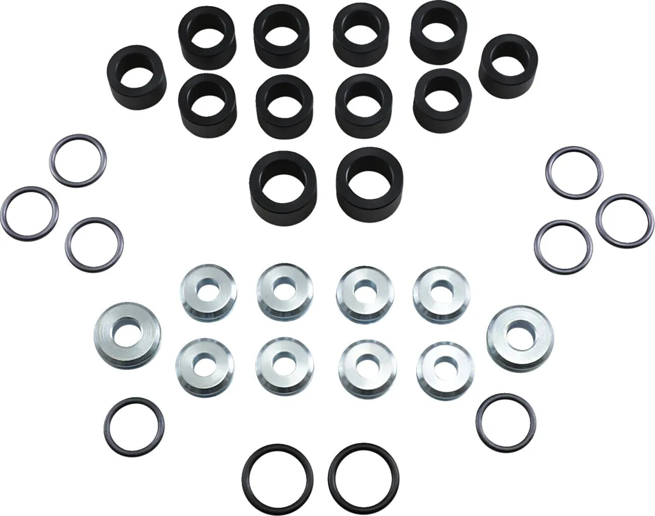 Tagavedrustuse puksikomplekt MOOSE OFFROAD HARD-PARTS 50-1202 must, kroom