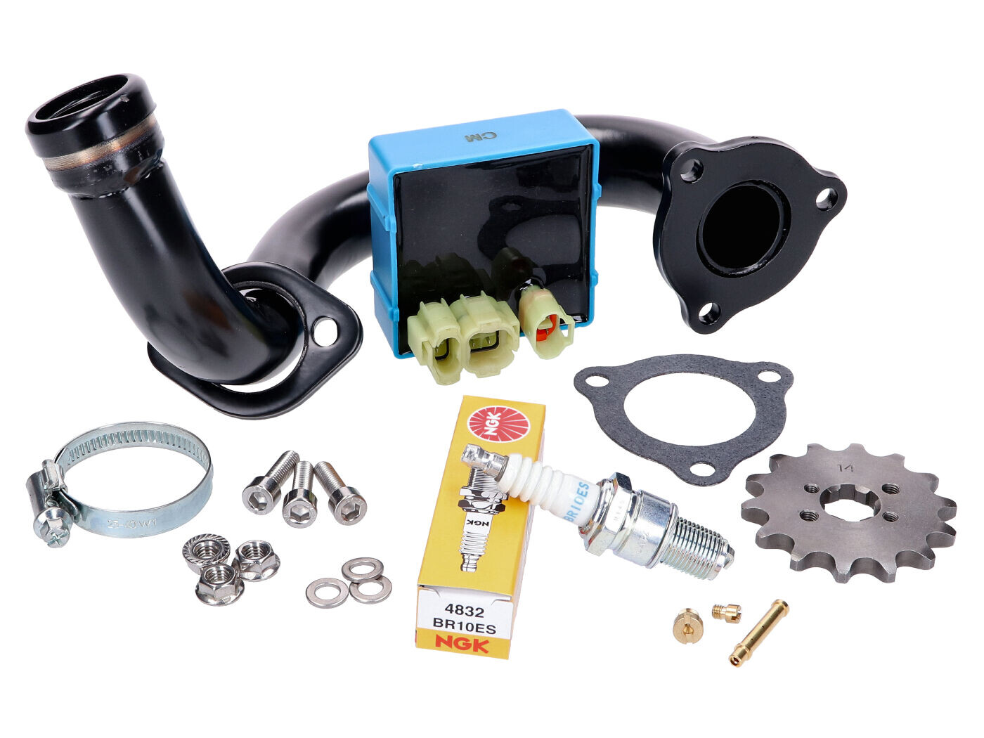 101 Octane piiramiskomplekt Premium/must kollektor Derbi Senda, Aprilia RX 50, SX 50, Gilera RCR, SMT 2018- (Euro4)