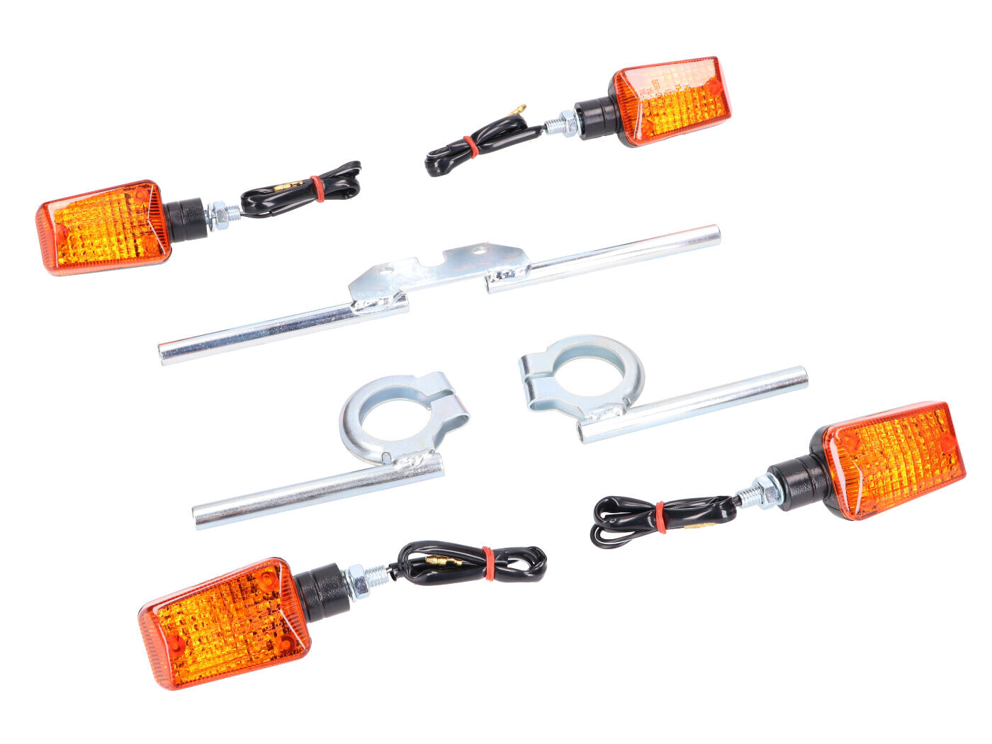 Starmoto Europe indikaatortulede komplekt 12V 20W koos kinnitusklambritega tsinkplaaditud mudelitele Simson S50, S51, S70