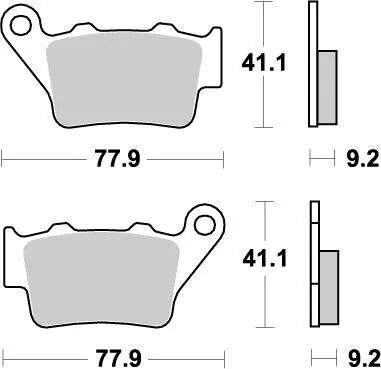 MOTOMASTER BRAKEPAD NITRO