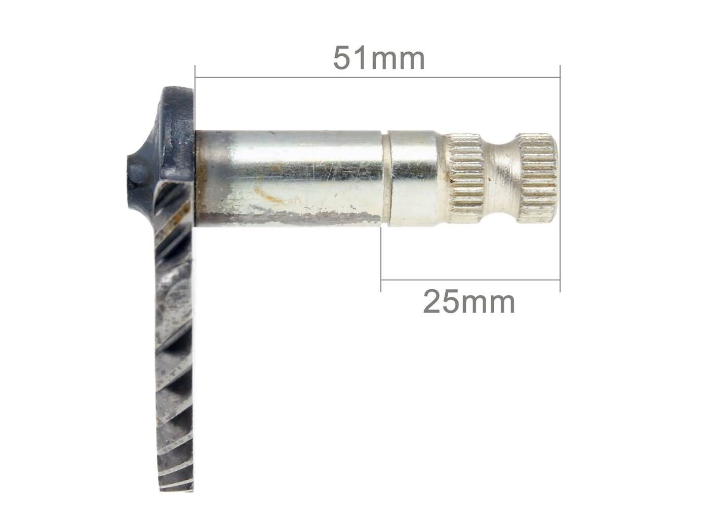 Käivitusvõll 101 OCTANE 51mm / 25mm GY6 50cc, 139QMB